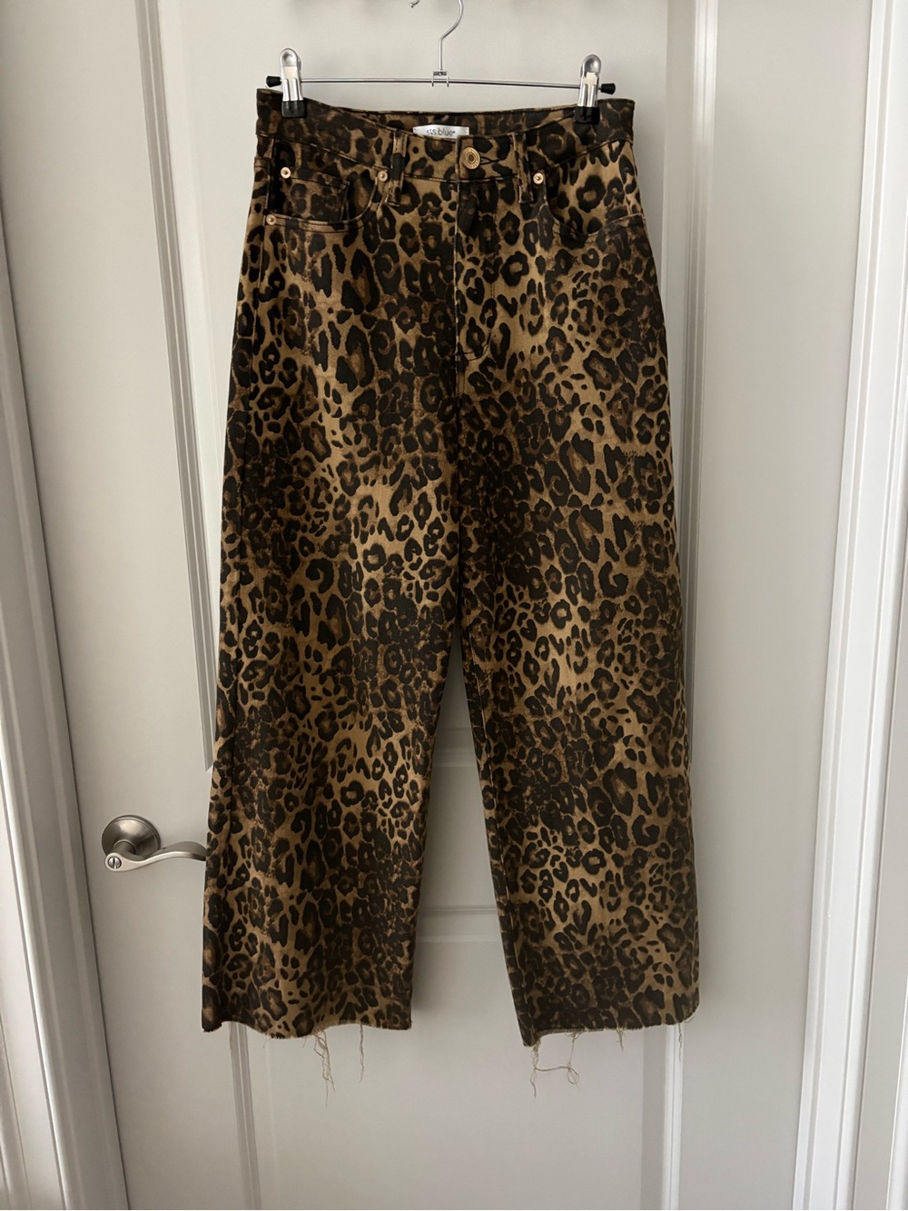 STS Blue Leopard Print Wide Leg Jeans - Brown/Black